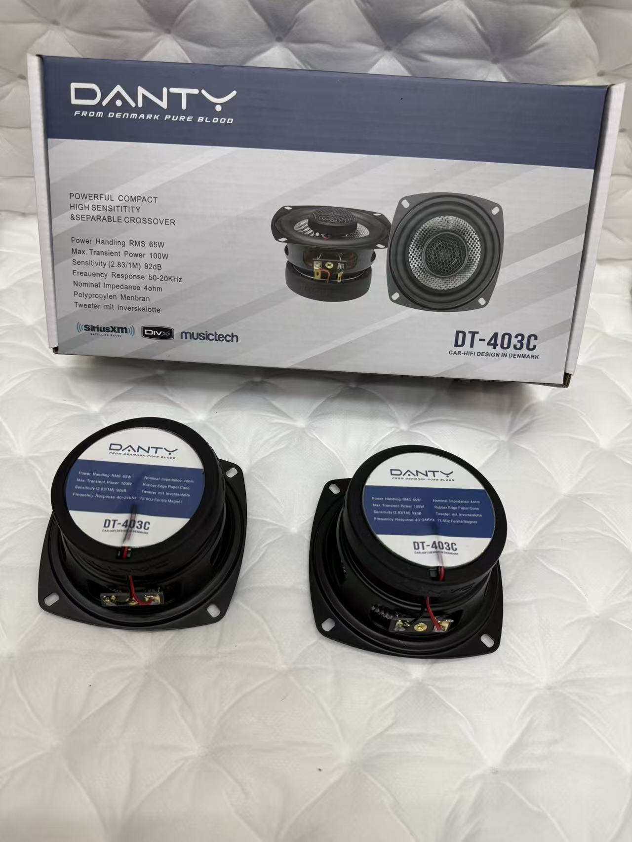 Danish Car Audio Speakers 4.5inch Coaxial Car Speakers Tweeter Heavy Bass Lossless Modification