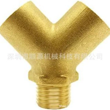 1/4NPT внутренний и наружный медный трехходовой шарнир пневматический медный трехходовой тип Y тройник американский стандарт резьба