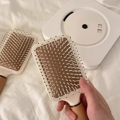 Wheat grain Ins air cushion comb massage comb wooden handle anti-static long hair curling comb straightening comb high aesthetic value