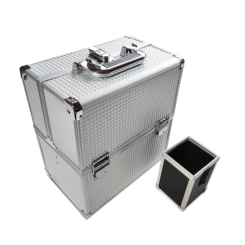 Capacious storage system, handheld suitcase for manicure