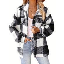 T 7788 Checked shearling jacket �������q�A�˚W���羳��