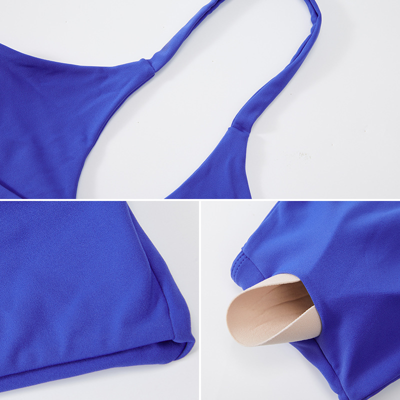 Otoño nuevo desnudo ropa interior deportiva Halter camisola mujeres backless yoga sujetador fitness yoga ropa superior