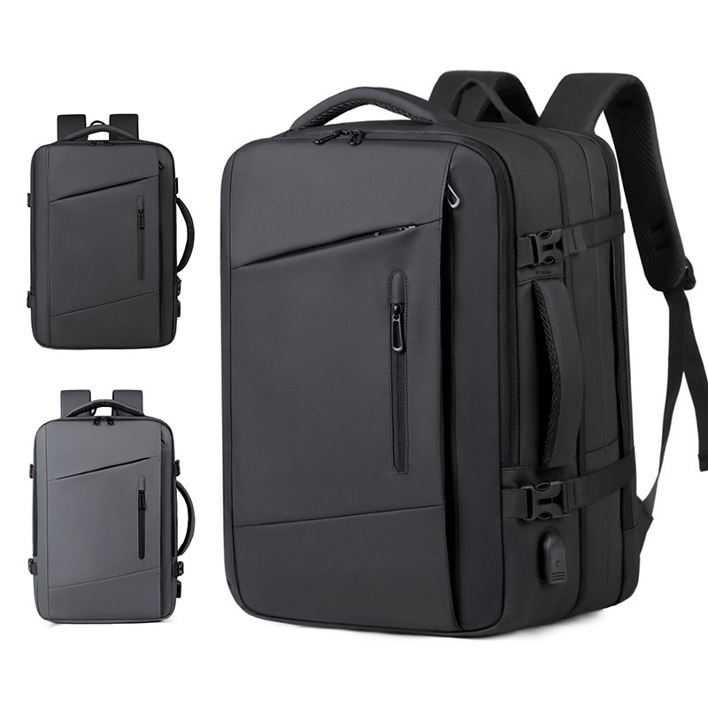 Backpack for Men, Expandable Business Backpack, Large Capacity Backpack for Business Trips, Travel, and Commuting, Multifunctional Laptop Bag