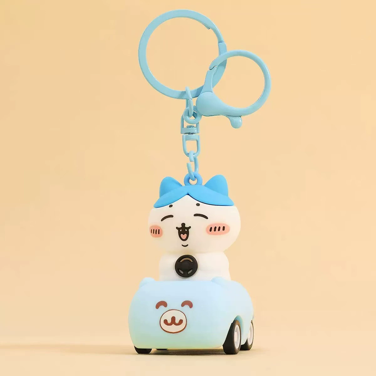 Warrior, car, creative cartoon keychain, doll for students, school bag, backpack accessory, (Physicals)