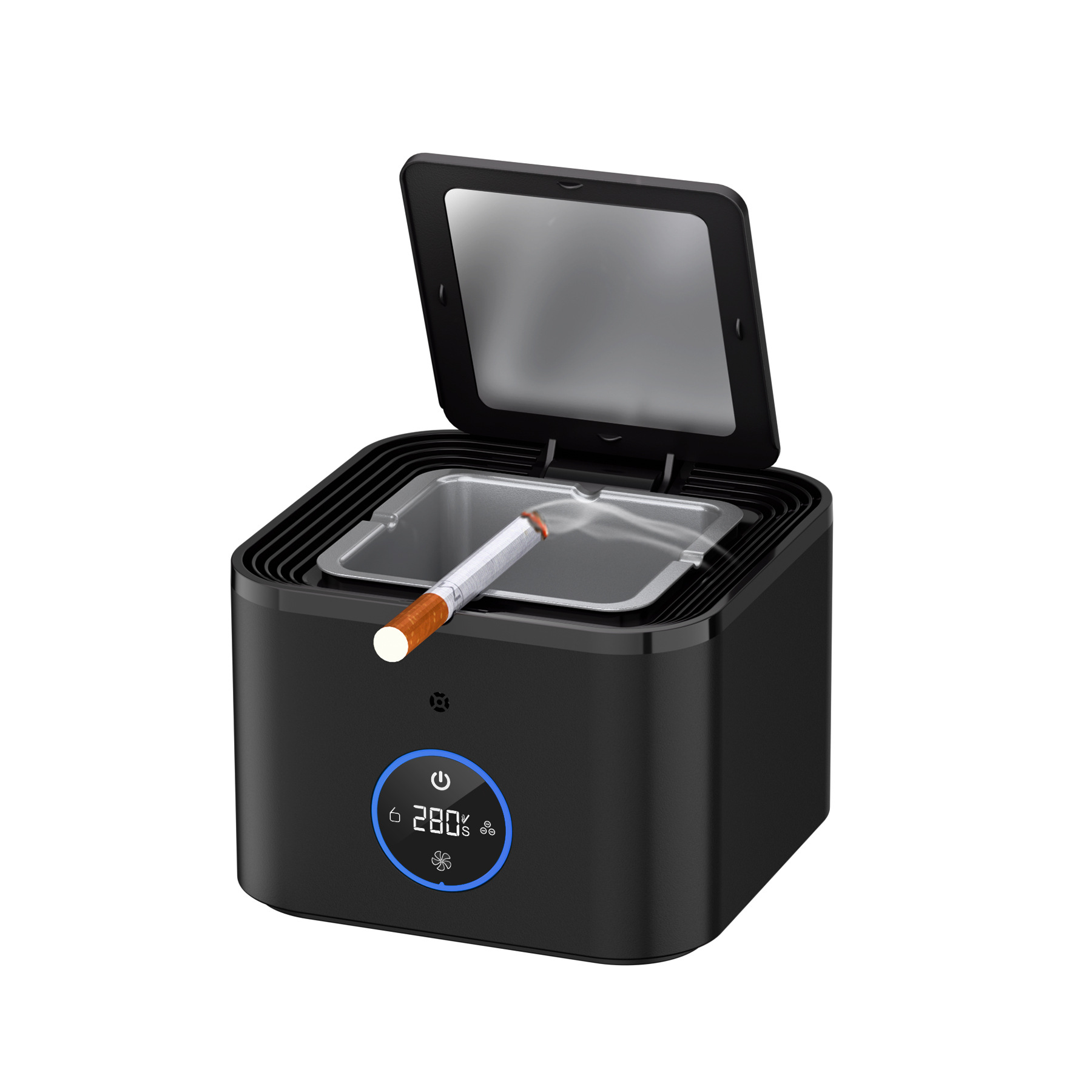 Nueva moda creativa Cenicero purificador de aire hogar inteligente comercial escritorio electrónico fumar anión humo eliminación