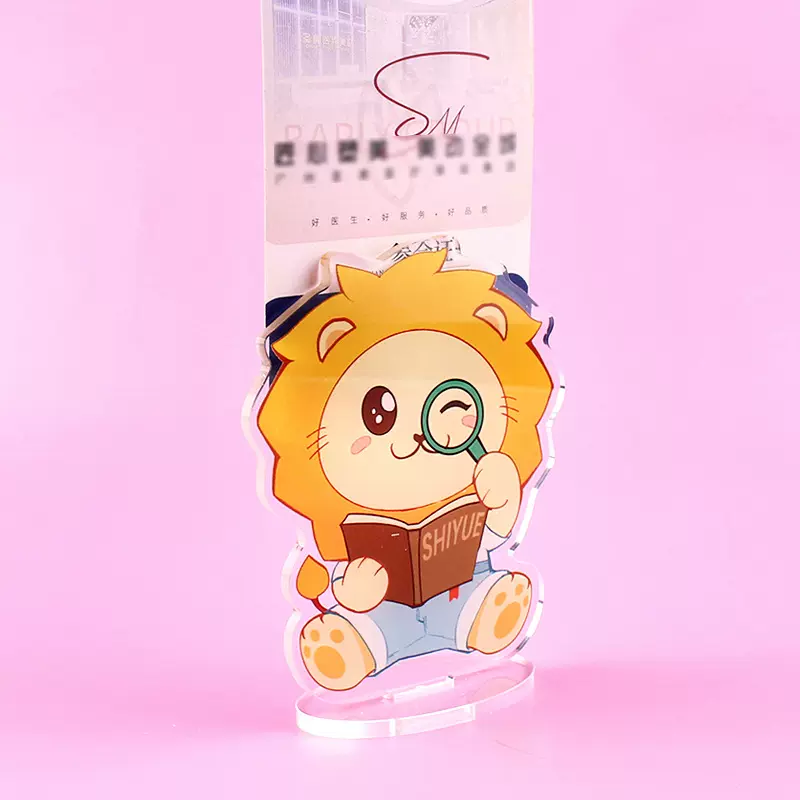卡通动漫人形亚克力立牌明星DIY透明创意便签夹台卡摆件留言夹