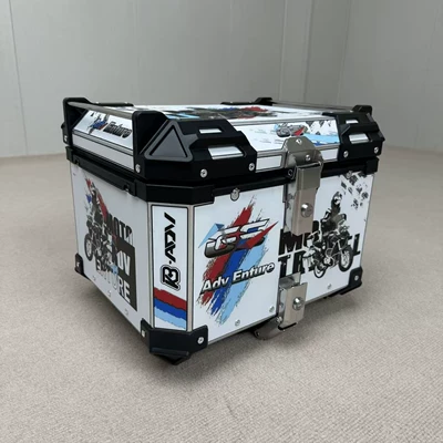 Motorcycle Tail Box Aluminum Alloy Large Capacity 45 Liters Electric Vehicle Scooter Trunk (Motorcycle trunk)