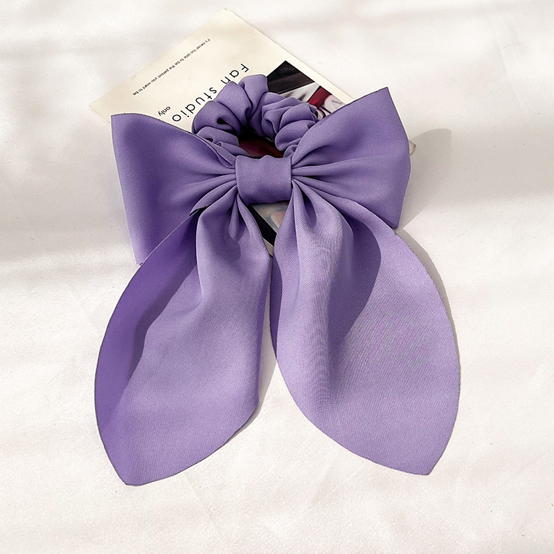 Basic Classic Style Solid Color Cloth Hair Tie display picture 3
