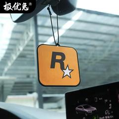 GTA周邊潮流汽車香片R星車載持久香薰香氛片車內除異味掛網紅件飾