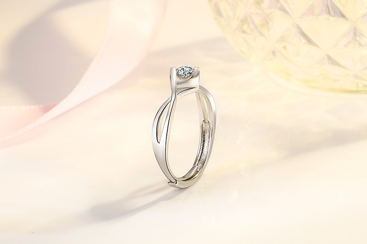 5g Weight Artificial Gemstones Inlay Material Open Rings Classification Wholesale Jewelry Glam Heart Shape Metal Artificial Gemstones Plating Inlay Open Rings