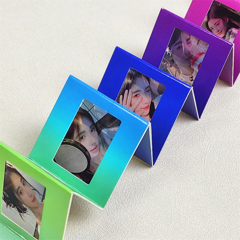 Ins Rainbow Photo Frame Film Holder Homemade Material Reversal Film Light and Shadow Photo Booklet Organ Small Book Mini