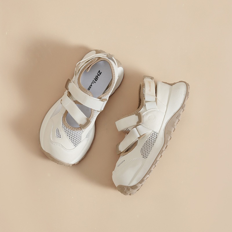 Giày thể thao nữ dáng sandal leo núi thoáng khí — IF152E Màu mơ