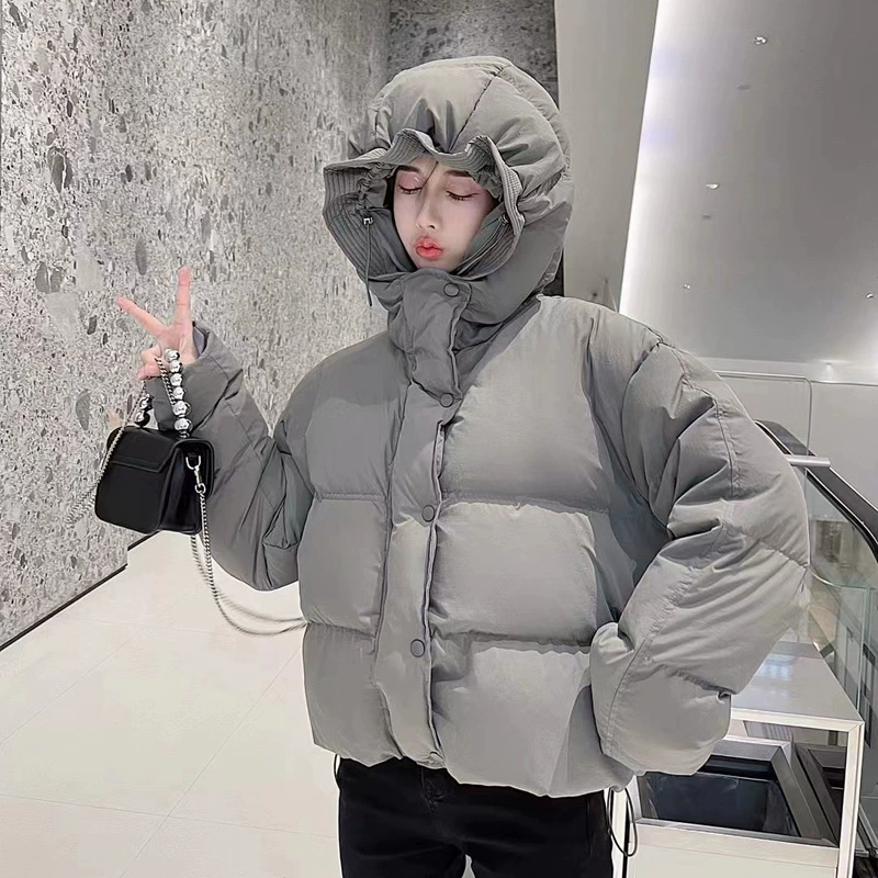 Short Down Jacket women, Light Thin Winter, Korean Style, Size Average