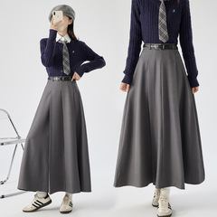 スカートの女性は秋冬の新型のプリーツのスカートは腰が高くて痩せています。