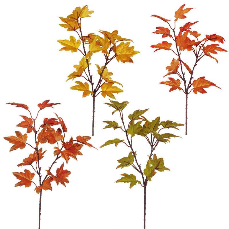 Simulation Maple Leaf Single Artificial Leaf Autumn Decoration Maple Leaf Harvest Festival Thanksgiving Autumn Interior Flower Decoration Simulation Maple Leaf Single Artificial Leaf Autumn Decoration Maple Leaf Harvest Festival Thanksgiving Autumn Interior Flower Decoration