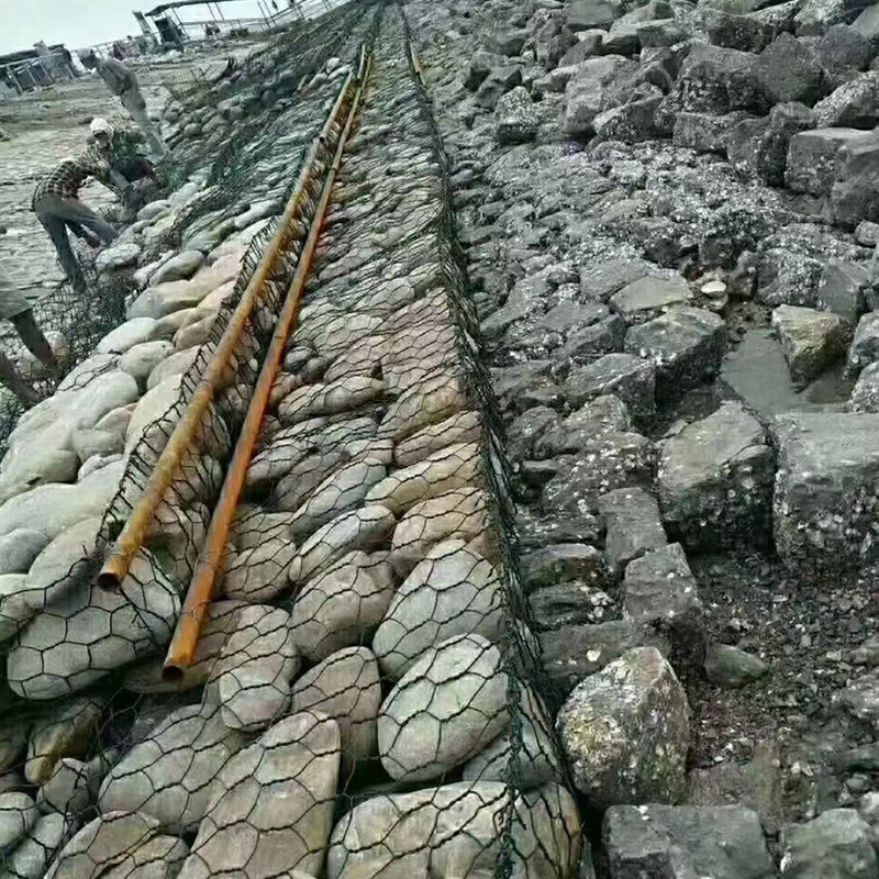 景观石笼网河道防洪水利工程固土档箱石笼网箱格宾网治理铁丝网