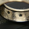 Accessory with letters, fashionable ring, European style