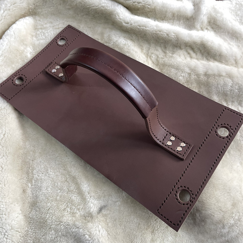 弹弓皮兜配件户外拉力器连接皮件皮块护皮块头层牛皮料植鞣革4mm