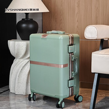 2025新款新秀丽同款时尚行李箱铝框箱拉杆箱宽拉杆平衡箱万向轮