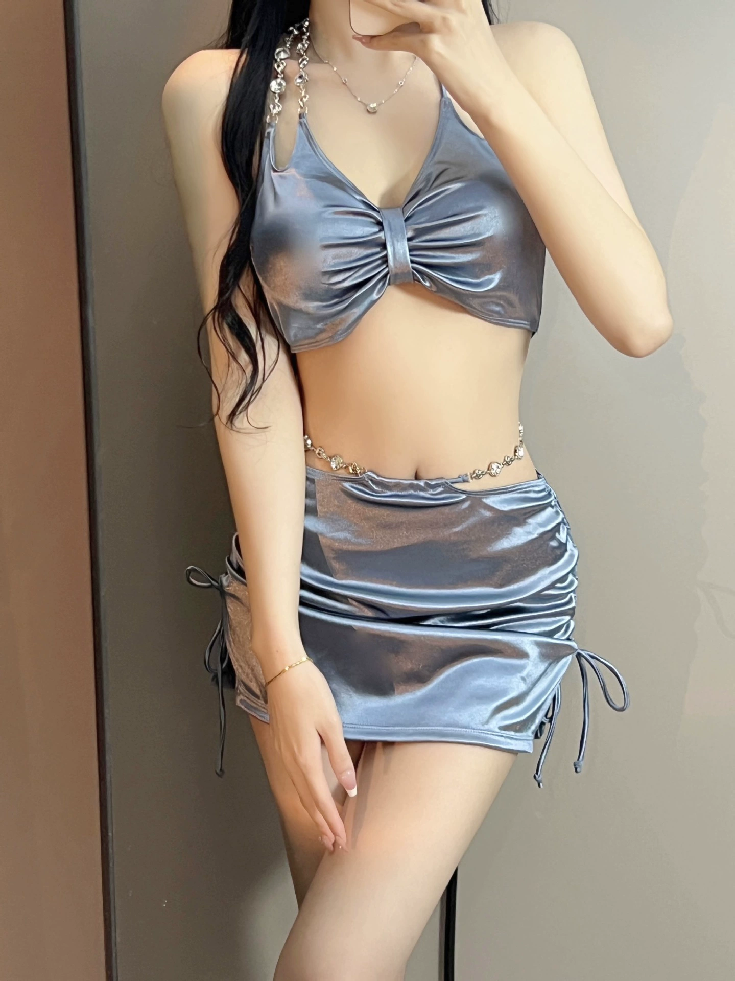 Набор купальников 3 штуки, облегающий sexy стиль, высокое качество, размеры S–XL