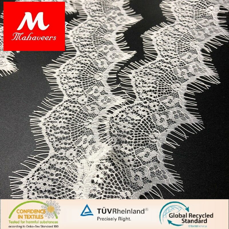 经编锦纶花边 无弹睫毛花边 婚纱内衣花边辅料 床上用品蕾丝花边