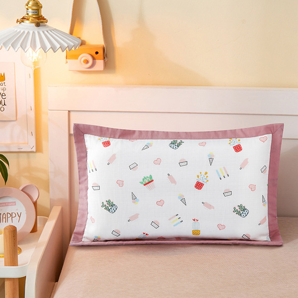 Cotton gauze pillowcase for baby