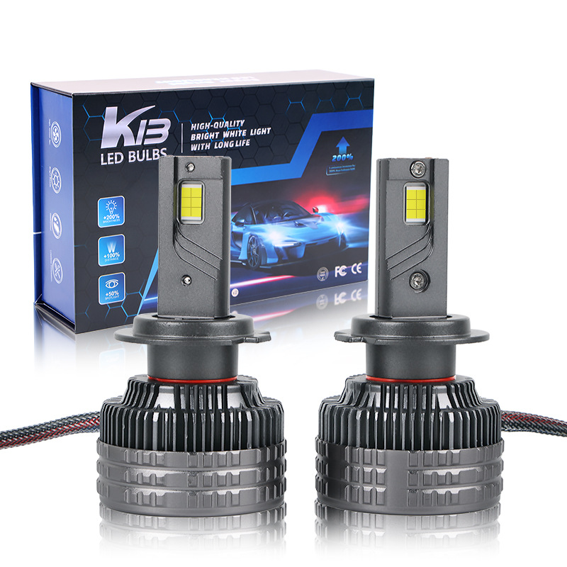 K13MAX 3 구리 튜브 자동차 LED 전조등 자동차 H11 전구 멀리 및 가까운 통합 9005H4H7 전구 헤드 라이트