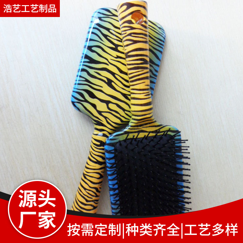 工厂生产提供梳子表面热转印烫印烫金加工水转印加工服务