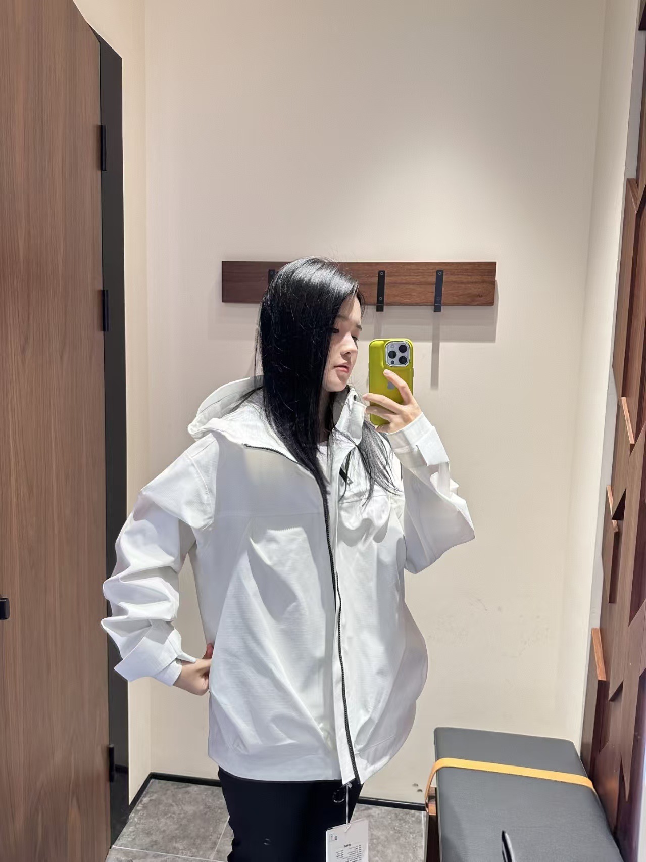 Klongob dos árboles al aire libre montañismo a prueba de viento impermeable tela de invierno logotipo cálido