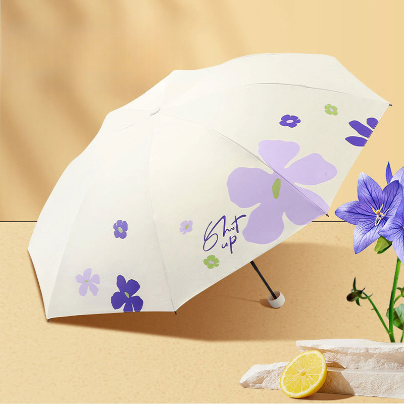 天堂伞黑胶防晒防紫外线太阳伞轻小遮阳折叠便携晴雨伞女两用男士