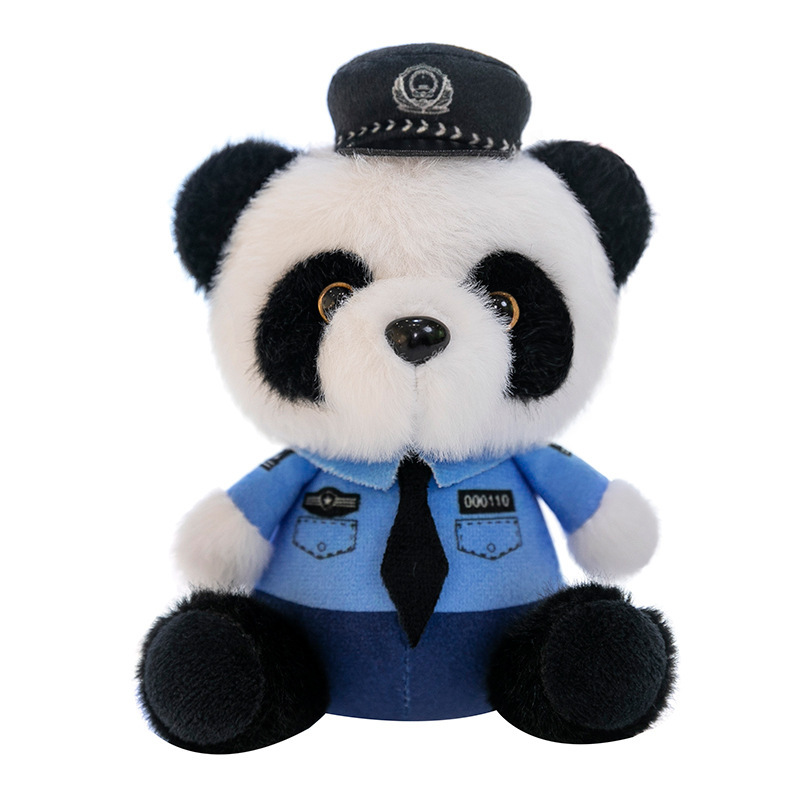 警察の熊のぬいぐるみのペンダントのキーホルダーメーカーのネットの赤い交通警察の熊のぬいぐるみのペンダントの公の子のカバンのペンダントの卸売り|undefined