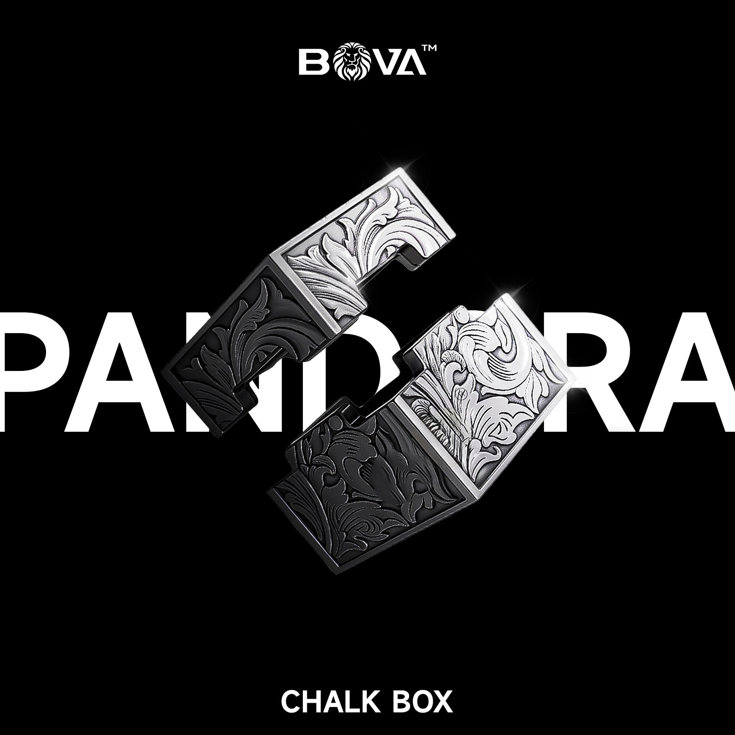 Boway's new magnetic chocolate box, metal chocolate powder box, Pandora Magic Box series square chocolate powder box