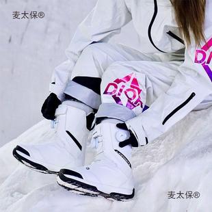 Snowboard Shoes 23 New Double Boa Snow Shoes Advanced Carving Ski Boots for Men and Women Metabo