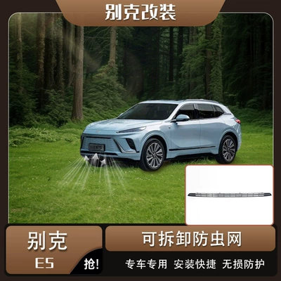 23-24 model Buick E5 anti-insect net grille radiator protection anti-mosquito and catnip modification clip-on accessories, no disassembly required (Automobile anti-insect net)