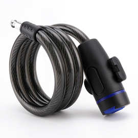 批发防盗自行车锁山地车链条锁单车便携式钢缆锁单车防剪骑行装备