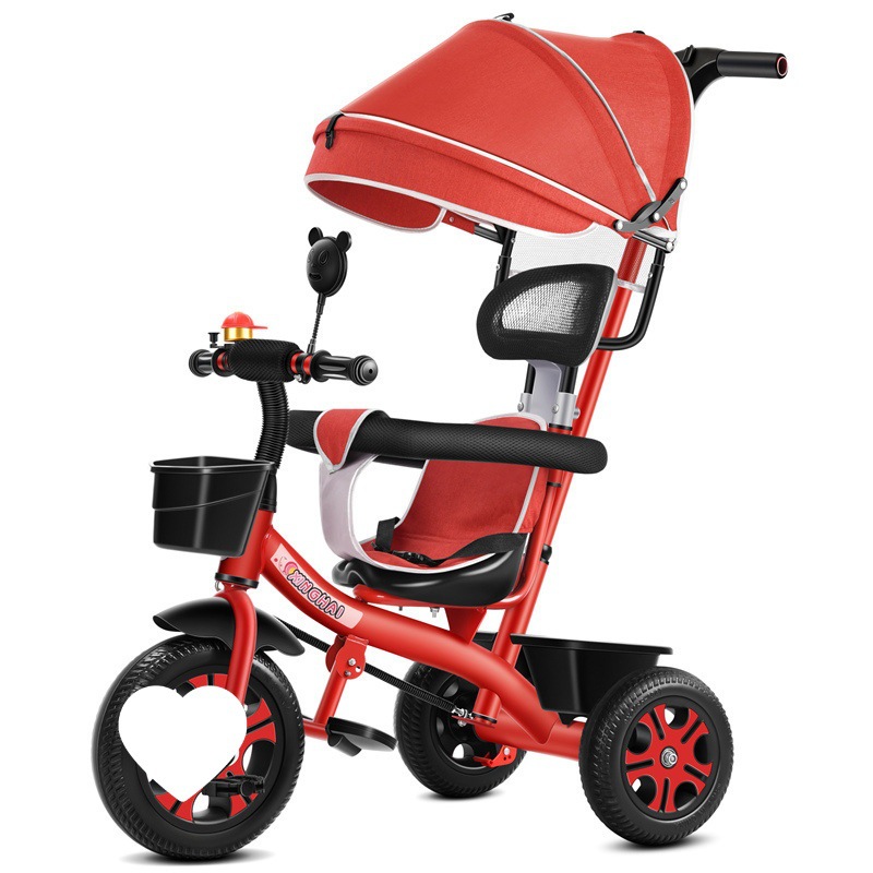 주황색 빨간색 색상 휠 푸시 핸들 가드 레일 캐노피