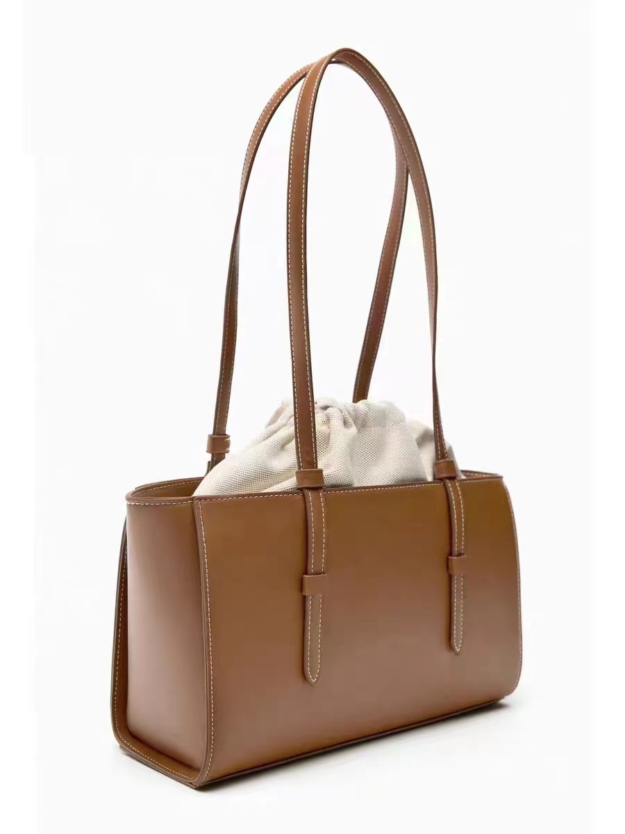 Sac fourre-tout pour femme, nouveaux modèles pour l'automne et l'hiver 2024, sac à main polyvalent à cordon de grande capacité, sac à bandoulière classique et à la mode pour femme_voghion.com