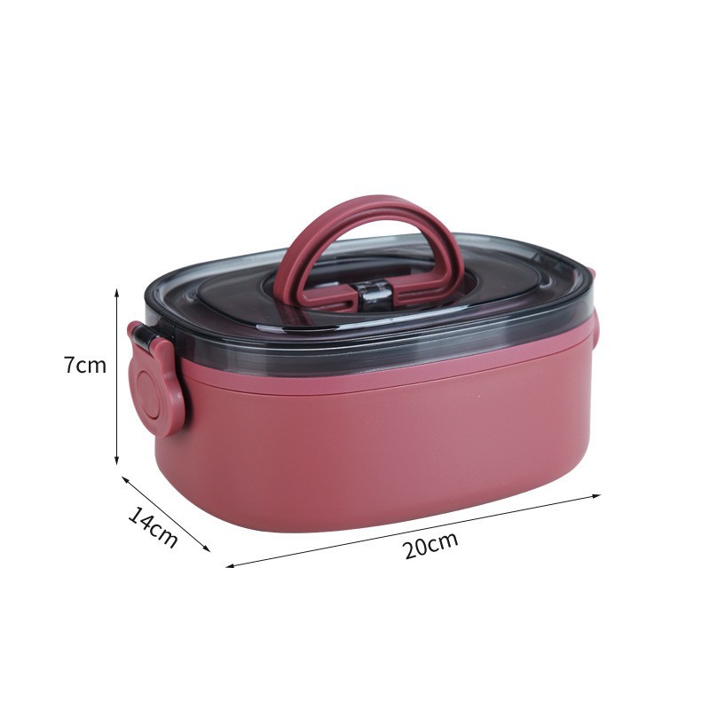 Multi-capa de gran capacidad caja de almuerzo portátil de acero inoxidable 304 barril aislado estudiante de cuello blanco caja de almuerzo vajilla