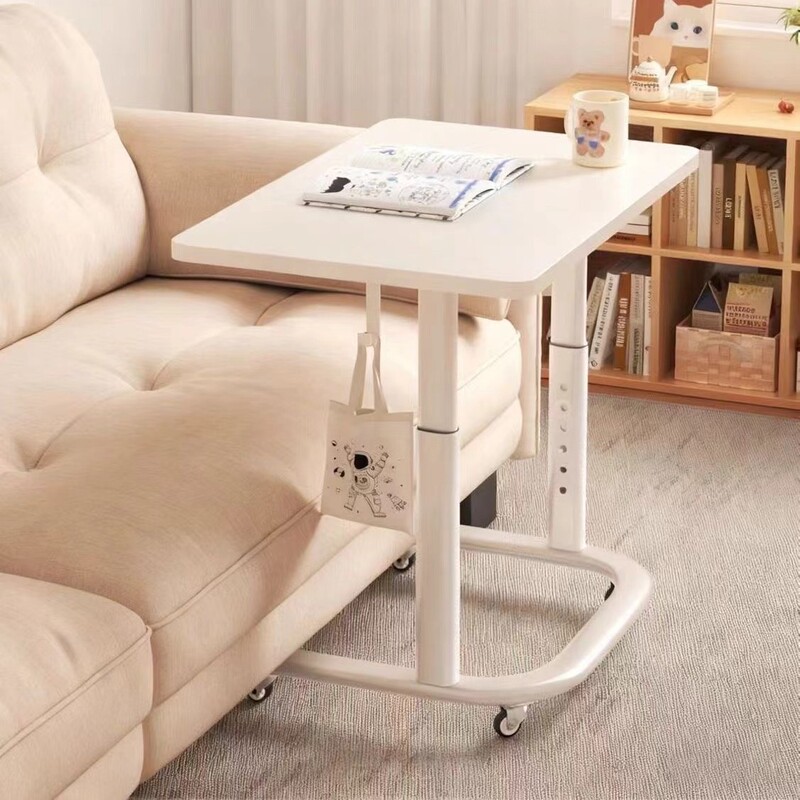 Bedside table, movable and adjustable small table, student dormitory study table, rental home desk, bedroom computer table
