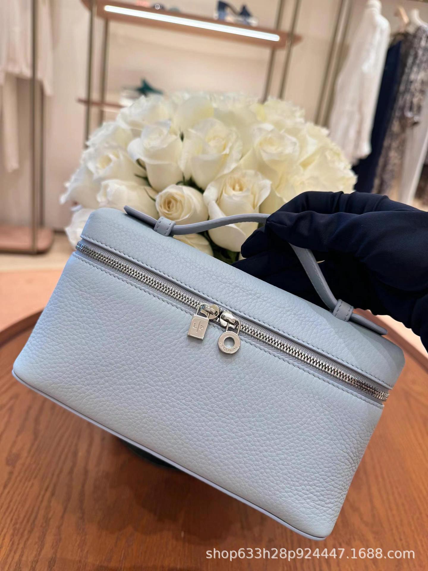 Bolso de almuerzo de cuero lp19 transfronterizo nuevo Gigi mismo bolso Kelly bolso litchi bolso simple bolso de hombro femenino