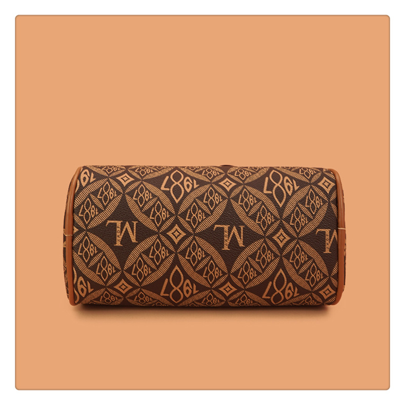 This year's popular cross-border handbag for women is the 2024 new printed letter texture light luxury Boston handbag and single-shoulder bag undefined