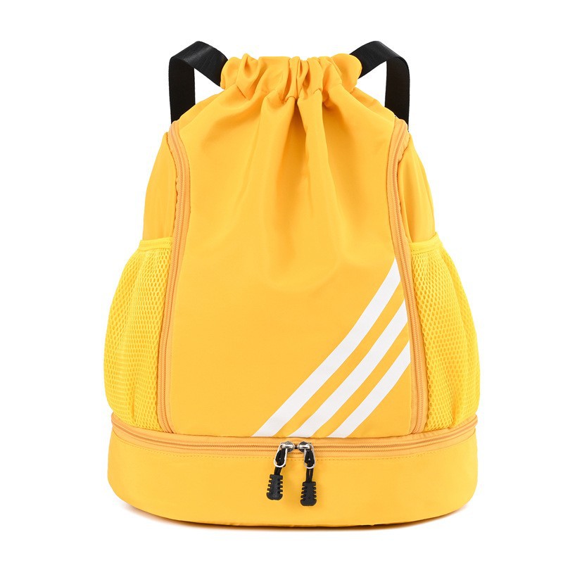 Bolsa de baloncesto bolsa deportiva natación viaje al aire libre fitness mochila bolsillo de ocio cordón de separación seco y húmedo