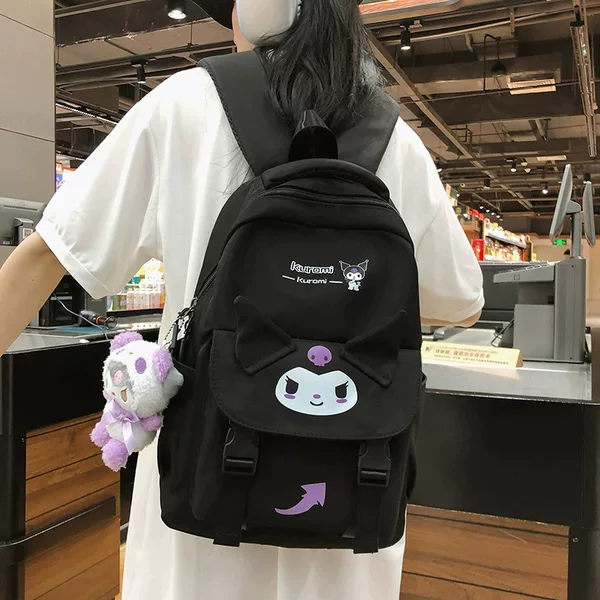 High-value 2024 New Simple Casual Contrast Color Schoolbag College-style Multi-functional Large Capacity Computer Backpack Student