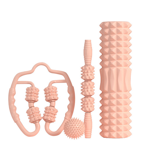 Fitness foam shaft mace muscle roller massager sports roller roller 45cm hollow yoga column set
