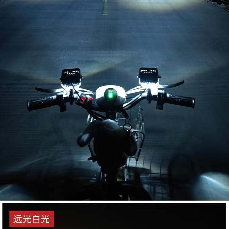 Electric Motorcycle Super Bright Led Headlight 12V Strong Light Spotlight Suitable for Battery-Powered Tricycles and Road Lighting