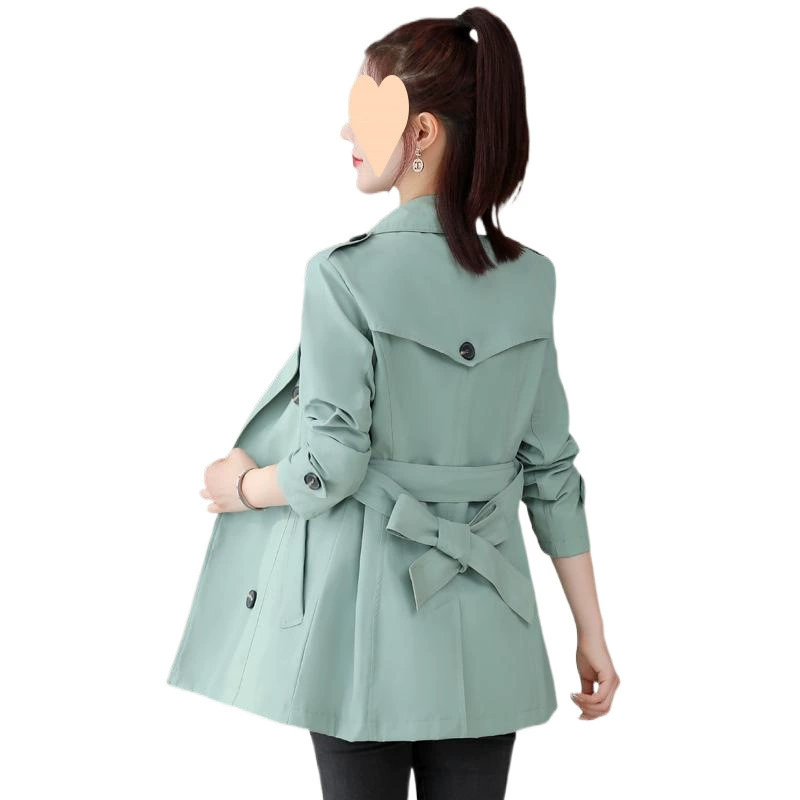 Trench coat, куртка, приталенная подтяжка, осень, корейский стиль, западный стиль, для подростков