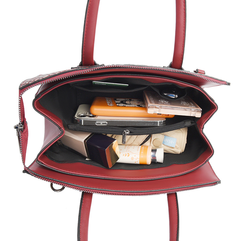 Bolsa de comercio exterior transfronteriza al por mayor bolsa de hombro europeo y americano de las nuevas mujeres casuales bolsa de cocodrilo patrón bolsa de gran capacidad