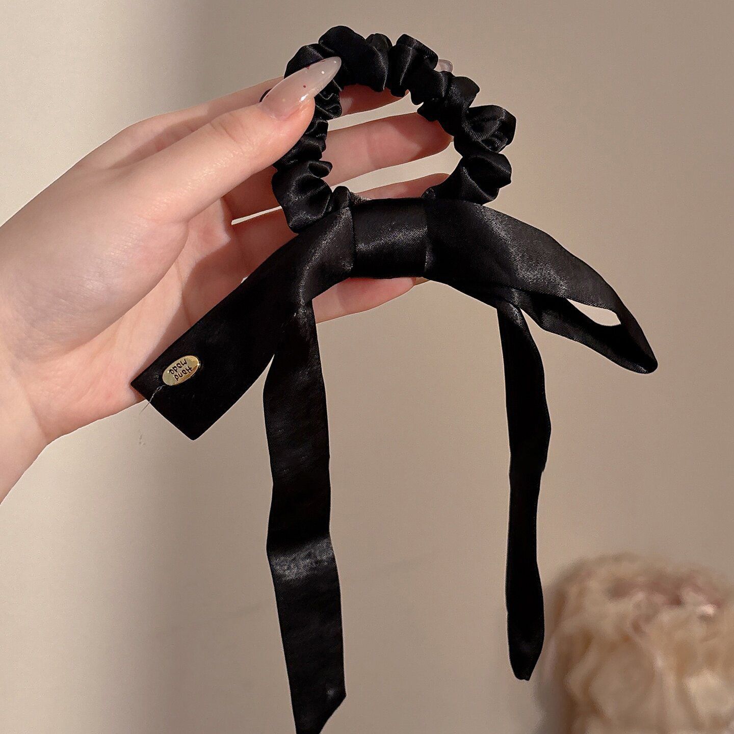 Anillo para el cabello de intestino grueso de gran tamaño coreano, bufanda cuadrada de alta calidad femenina, cuerda para el cabello, banda elástica y duradera, flor de viento perezosa