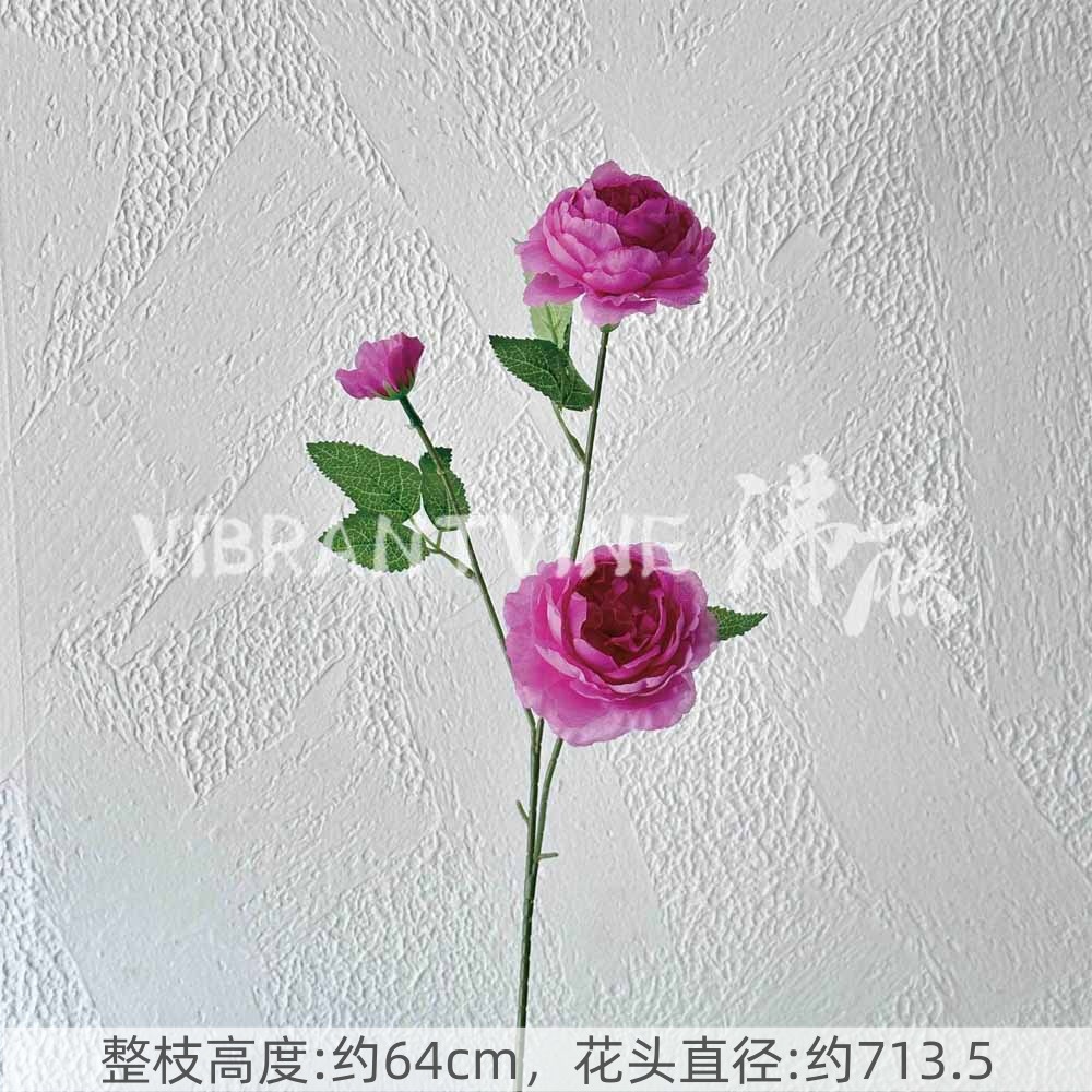 Púrpura de la boda flor artificial salón de bodas Camino de plomo techo arreglo floral Hotel Bienvenido arco piso decorativo flor artificial