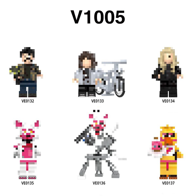 Foreign Trade Goods V1005 Animation Series Game Educational Assembly Building Block Toys Minifigures Opp Bagged